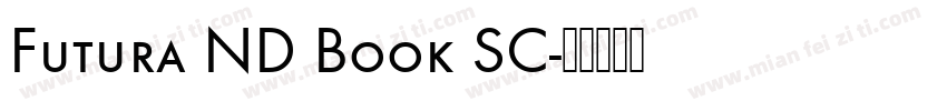 Futura ND Book SC字体转换